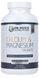 Calcium & Magnesium Taurate, 180 Capsules bone calcium, bone meal, heart support, heart health, calcium, magnesium, taurine, cholecalciferol, calcium 600
