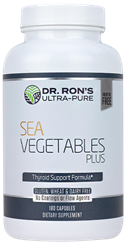 Sea Vegetables Plus, 180 capsules sea vegetables, thyroid health, healthy thyroid, brown algae, kelp, fucoidan extract, l-tyrosine, organic dulse, thyroid hormone