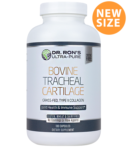 Bovine Tracheal Cartilage 180 Caps | Dr. Ron's Ultra-Pure