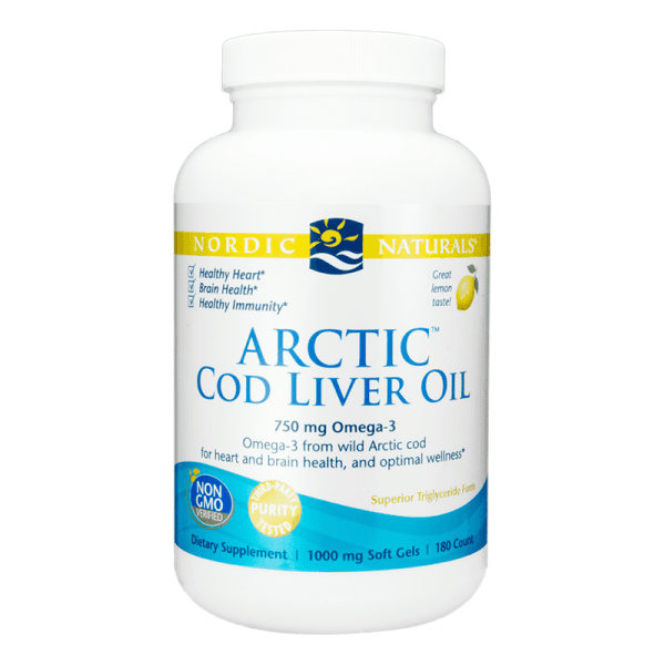 Cod Liver Oil, Nordic Naturals, Artic, Softgels, 180 ct