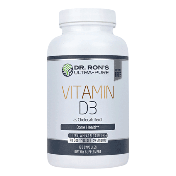 Vitamin D3, 2000 IU, 180 Capsules