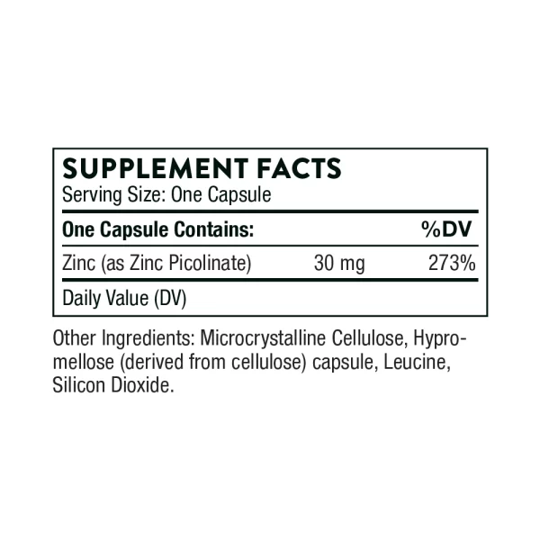 Zinc Picolinate, 30 mg, 180 capsules - Image 4