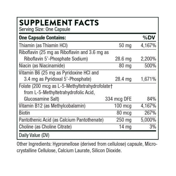 Stress B-Complex (formerly Pantethine), 60 capsules - Image 4