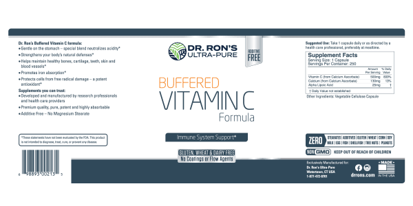 Buffered Vitamin C, 500 mg, 250 capsules - Image 3