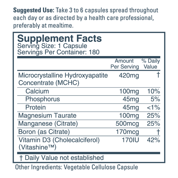 Calcium & Magnesium Taurate, 180 Capsules - Image 2