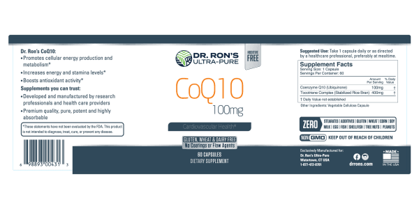 Coenzyme Q10 100 mg, 60 capsules - Image 3