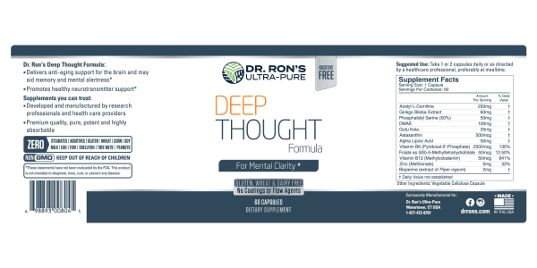 Deep Thought:  The Mental Clarity Formula, 60 capsules - Image 3