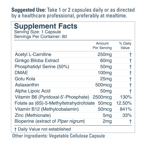 Deep Thought:  The Mental Clarity Formula, 60 capsules - Image 2