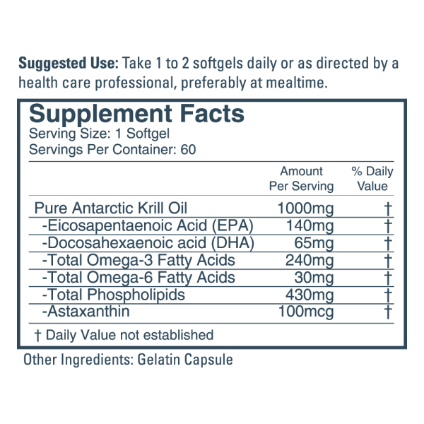 Krill Oil, 1000 mg, 60 caps - Image 2