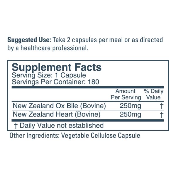 Ox Bile, 180 Capsules - Image 2