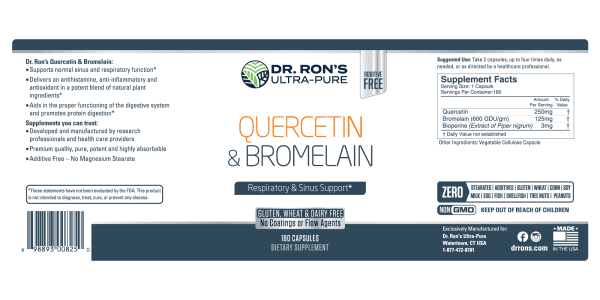 Quercetin & Bromelain, 180 capsules - Image 3